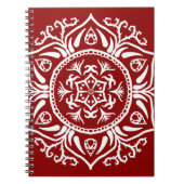 Raspberry Mandala Notizblock (Vorderseite)