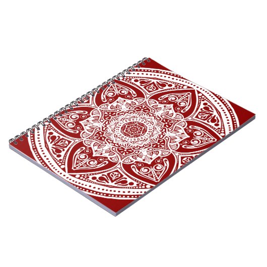Raspberry Mandala Notizblock (Linke Seite)
