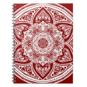 Raspberry Mandala Notizblock (Vorderseite)