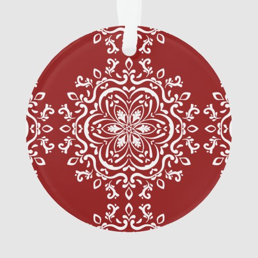 Raspberry Mandala Ornament (Rückseite)