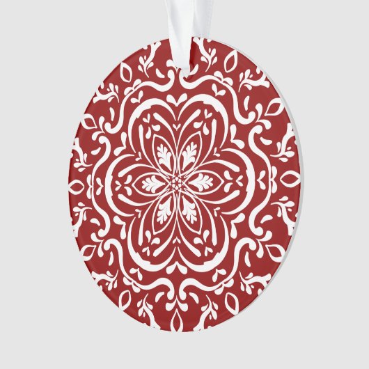 Raspberry Mandala Ornament (Vorderseite)