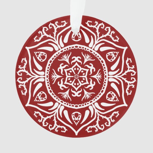 Raspberry Mandala Ornament (Vorderseite)