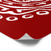 Raspberry Mandala Poster (Ecke)