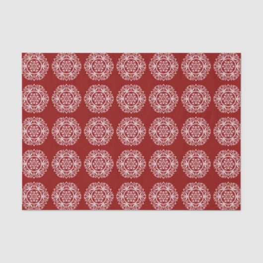 Raspberry Mandala Seidenpapier (Vorderseite)