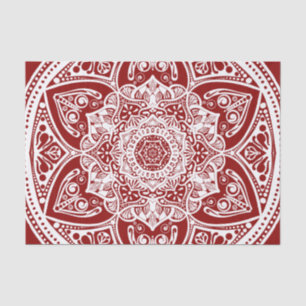 Raspberry Mandala Seidenpapier