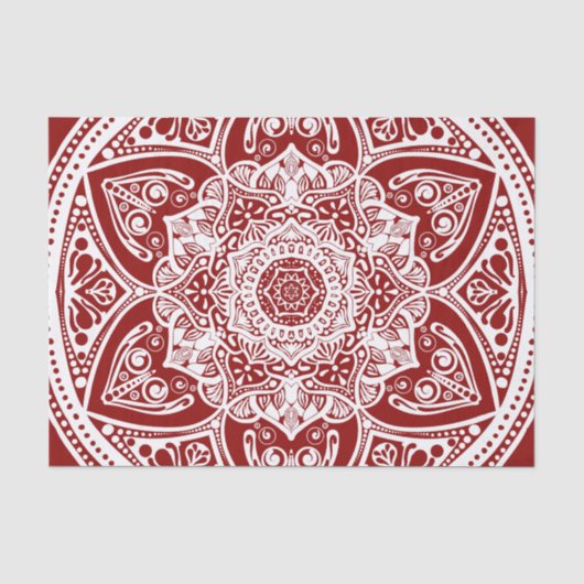 Raspberry Mandala Seidenpapier (Vorderseite)