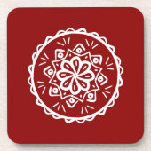 Raspberry Mandala Untersetzer (Vorderseite)