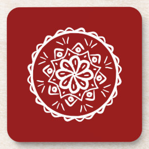 Raspberry Mandala Untersetzer