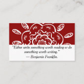 Raspberry Mandala Visitenkarte (Rückseite)