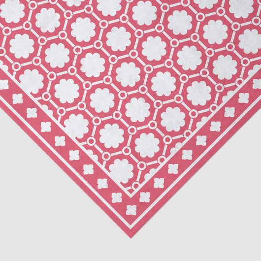 Raspberry Modern Bone Inlay Decoupage Paper Seidenpapier (Ausschnitt)