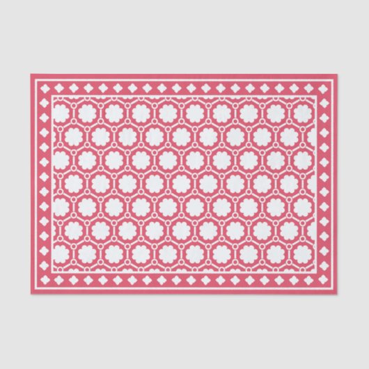 Raspberry Modern Bone Inlay Decoupage Paper Seidenpapier (Vorderseite)