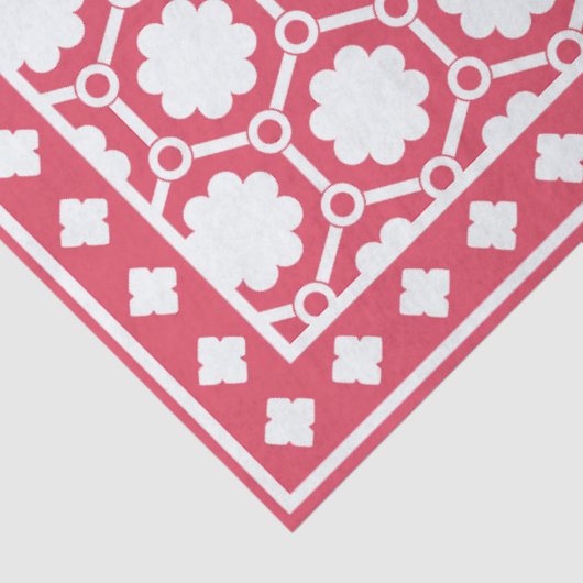 Raspberry Modern Bone Inlay Decoupage Paper Seidenpapier (Ausschnitt)