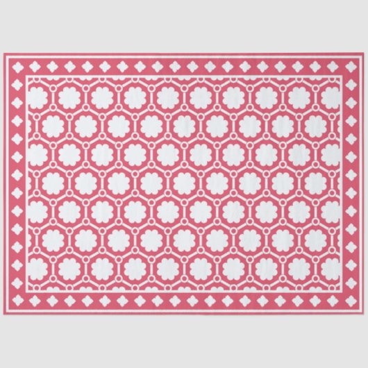 Raspberry Modern Bone Inlay Decoupage Paper Seidenpapier (Vorderseite)