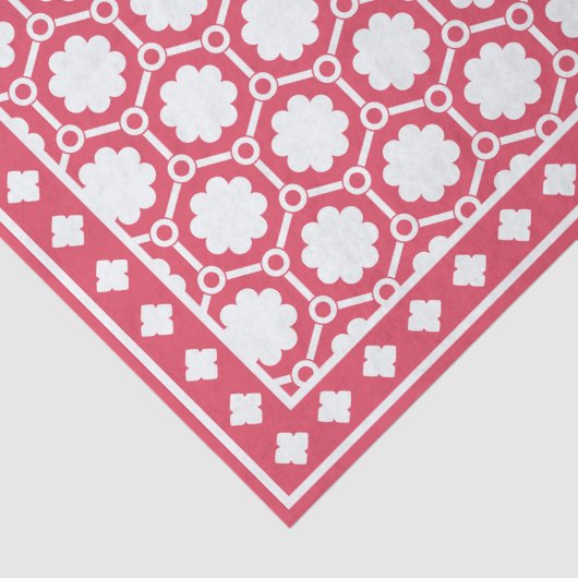 Raspberry Modern Bone Inlay Decoupage Paper Seidenpapier (Detail)