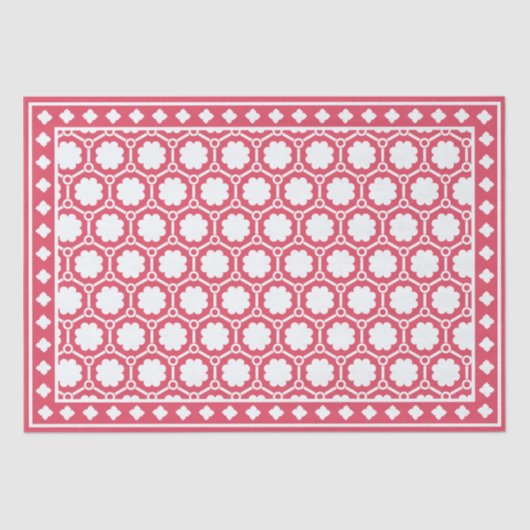 Raspberry Modern Bone Inlay Decoupage Paper Seidenpapier (Vorderseite)