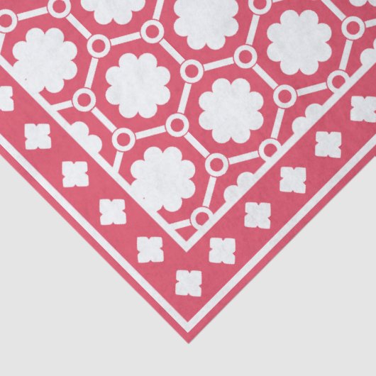 Raspberry Modern Bone Inlay Decoupage Paper Seidenpapier (Detail)