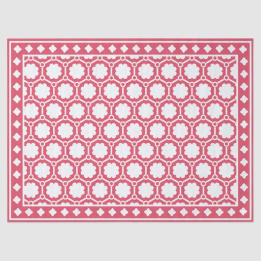 Raspberry Modern Bone Inlay Decoupage Paper Seidenpapier (Vorderseite)