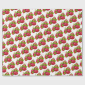 Raspberry Obstkonserven Party Geschenkpapier (Flach)
