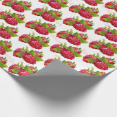 Raspberry Obstkonserven Party Geschenkpapier (Ecke)