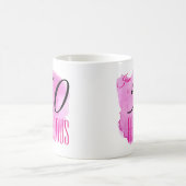 Raspberry Paint Splash Design 50 & Fabulous Party Kaffeetasse (Mittel)