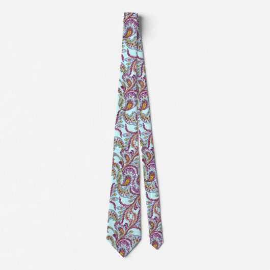 Raspberry Paisley Krawatte (Vorderseite)