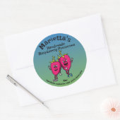 Raspberry Pals Funny Cartoon Jam Pie und mehr Runder Aufkleber (Umschlag)