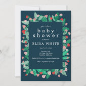 Raspberry Patch Niedlich farbenfroh CUSTOM BABY SH Einladung (Vorderseite)