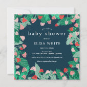 Raspberry Patch Niedlich farbenfroh CUSTOM BABY SH Einladung (Vorderseite)