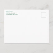 Raspberry Patch Niedlich farbenfroh CUSTOM BABY SH Einladungspostkarte (Rückseite)