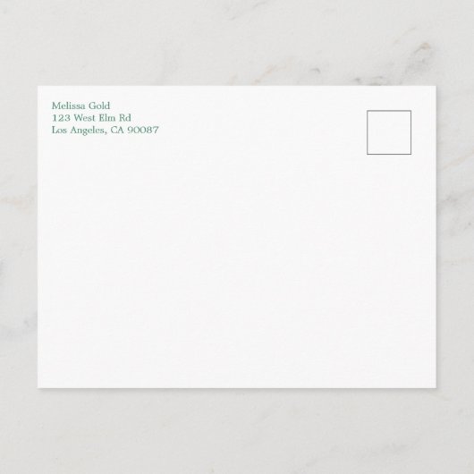 Raspberry Patch Niedlich farbenfroh CUSTOM BABY SH Einladungspostkarte (Rückseite)