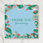 Raspberry Patch Niedlich farbenfroh CUSTOM BABY SH Geschenkanhänger (Rückseite)