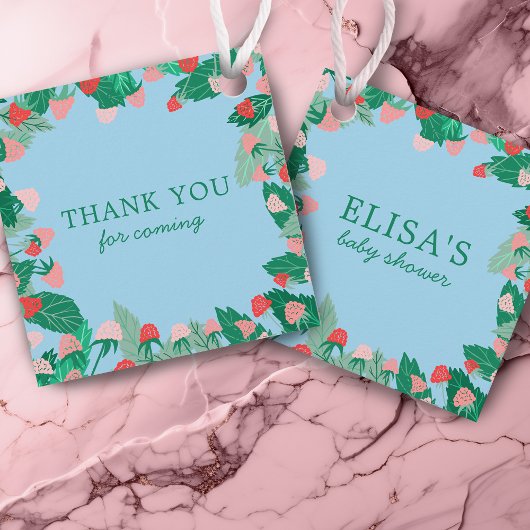 Raspberry Patch Niedlich farbenfroh CUSTOM BABY SH Geschenkanhänger