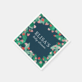 Raspberry Patch Niedlich farbenfroh CUSTOM BABY SH Serviette (Ecke)