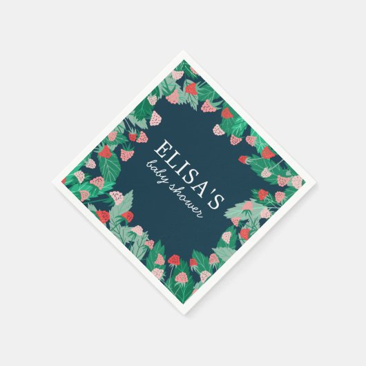 Raspberry Patch Niedlich farbenfroh CUSTOM BABY SH Serviette (Ecke)