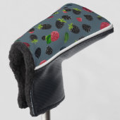 Raspberry Pattern 2 Golf Headcover (3/4 Vorderseite)