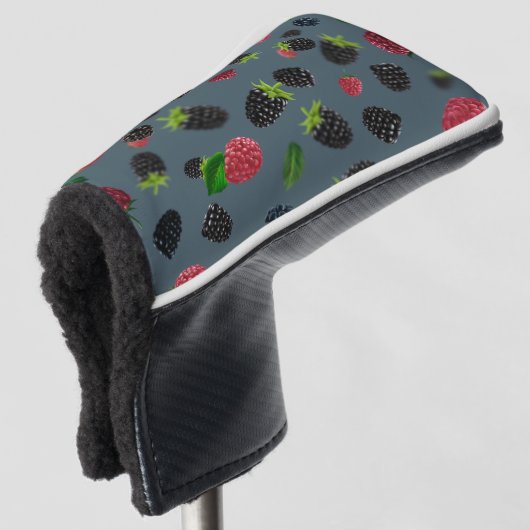 Raspberry Pattern 2 Golf Headcover (3/4 Vorderseite)