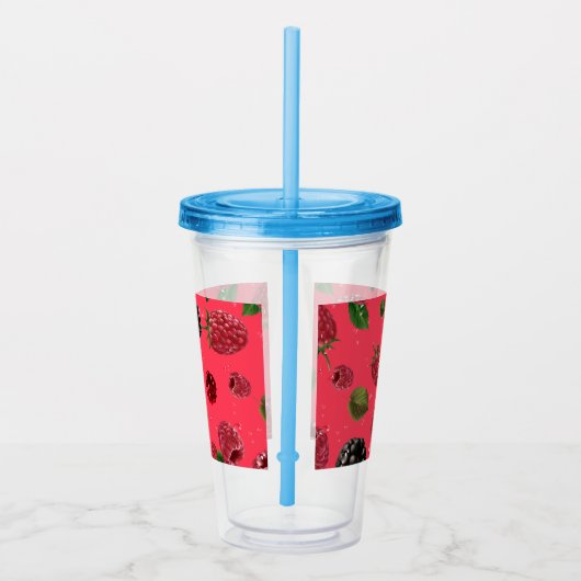 Raspberry Pattern Acryltrinkbecher (Rechts)