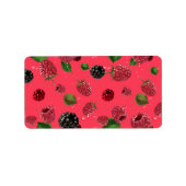 Raspberry Pattern Adressaufkleber (Vorne)