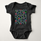 Raspberry Pattern Baby Strampler (Vorderseite)