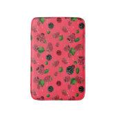 Raspberry Pattern Badematte (Vorderseite Vertikal)