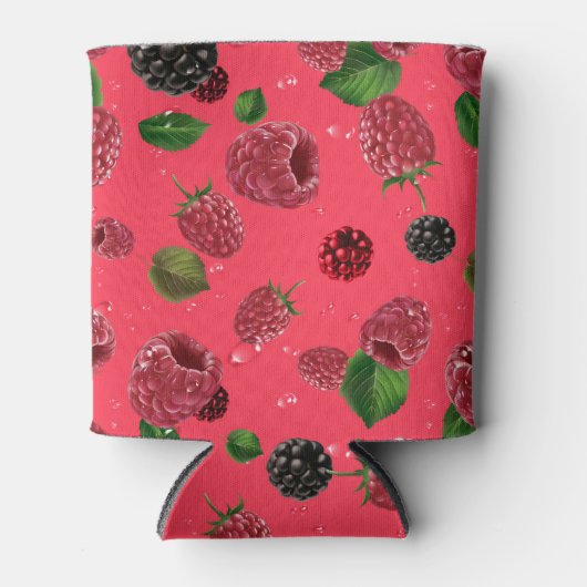 Raspberry Pattern Dosenkühler (Vorderseite)