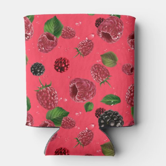 Raspberry Pattern Dosenkühler (Rückseite)