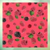 Raspberry Pattern Fensteraufkleber (Blatt 3)