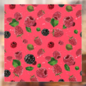 Raspberry Pattern Fensteraufkleber (Blatt 2)