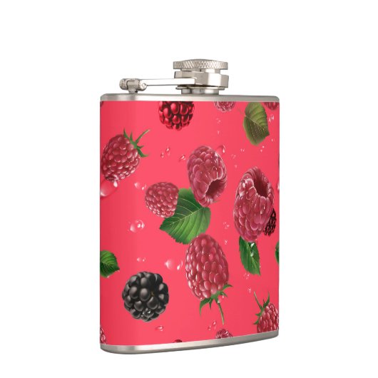 Raspberry Pattern Flachmann (Rechts)