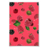 Raspberry Pattern Fotodruck (Vorne)
