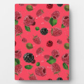Raspberry Pattern Fotoplatte (Vorderseite)