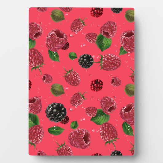 Raspberry Pattern Fotoplatte (Vorderseite)