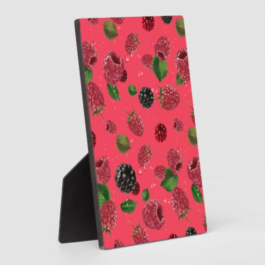 Raspberry Pattern Fotoplatte (Seite)