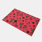 Raspberry Pattern Fußmatte (Schrägansicht)